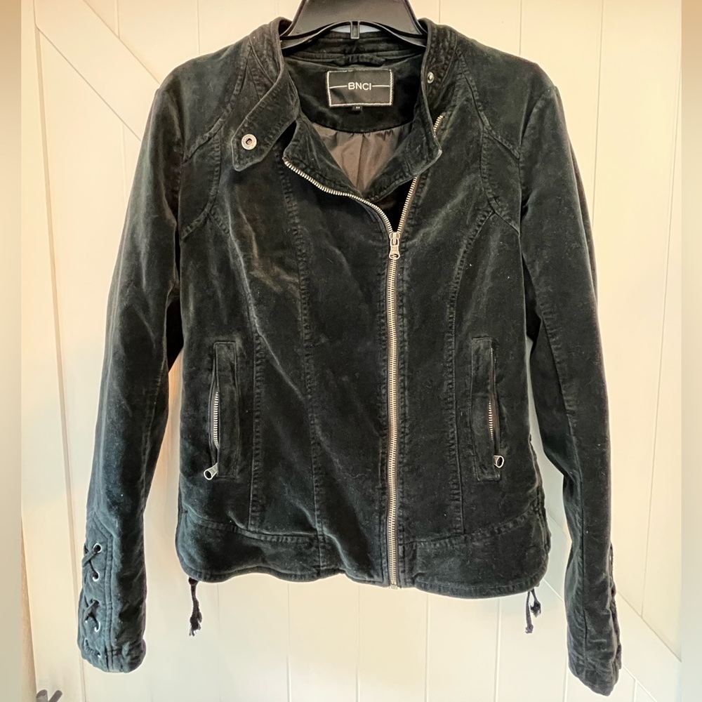 BNCI Black Velvet Motorcycle Racer Jacket